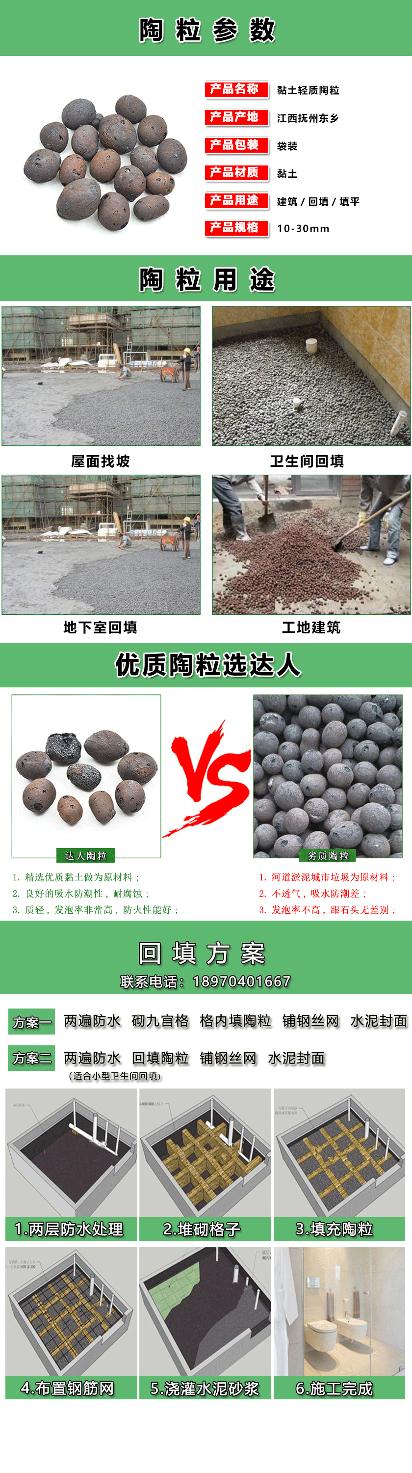 永修縣陶粒廠(chǎng)家 永修縣衛(wèi)生間回填陶粒多少錢(qián) 永修縣陶粒批發(fā)